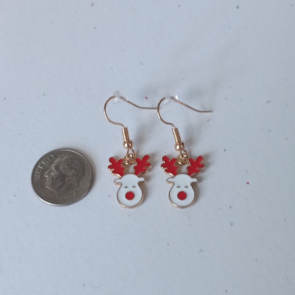 Reindeer Earrings - Picture 2 of 2